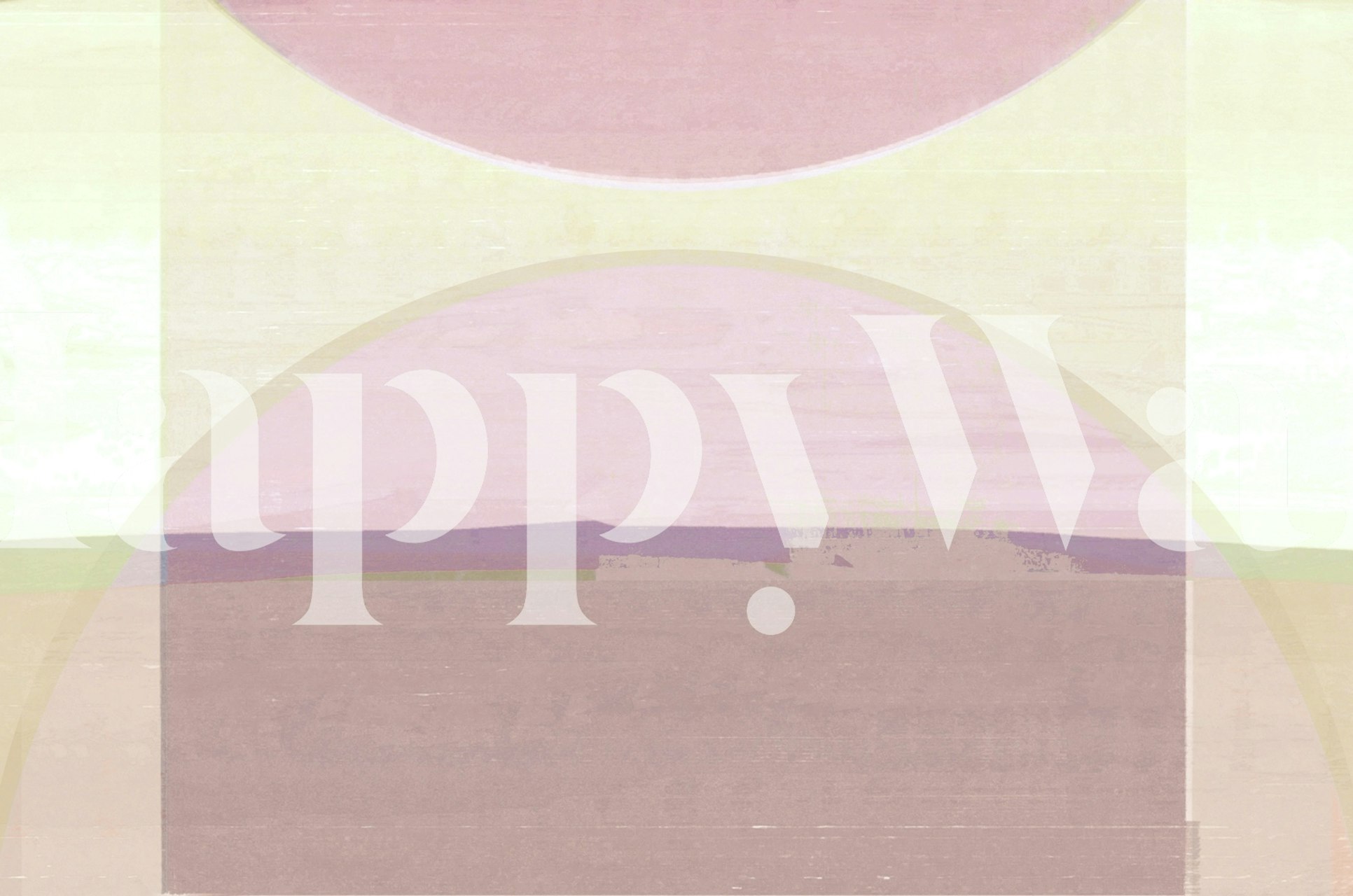 Geometric abstract wallpaper in pastel colors: pink, green, cream