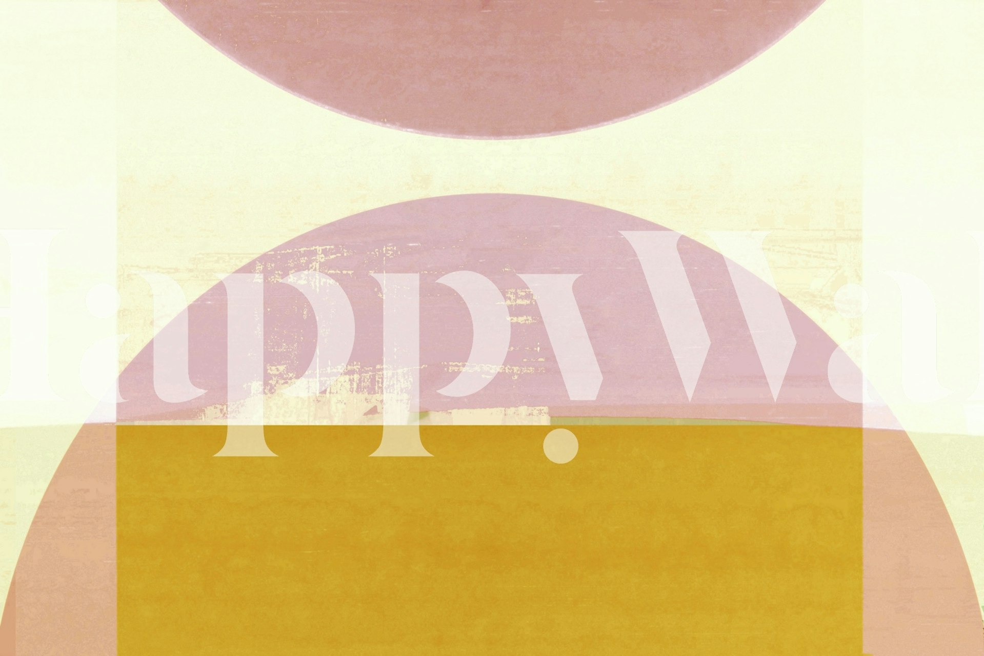 Tapeta Warm Bauhaus Grunge u sobi