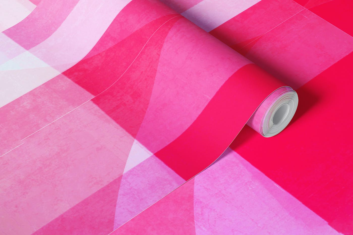 Magenta Shapes wallpaper roll