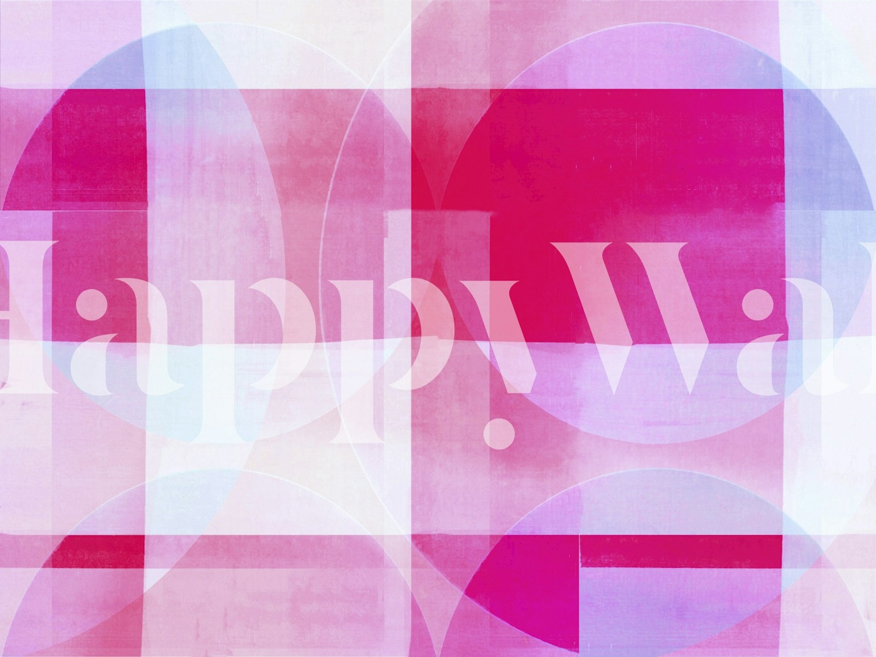 Tapeta Magenta Shapes v moderní místnosti