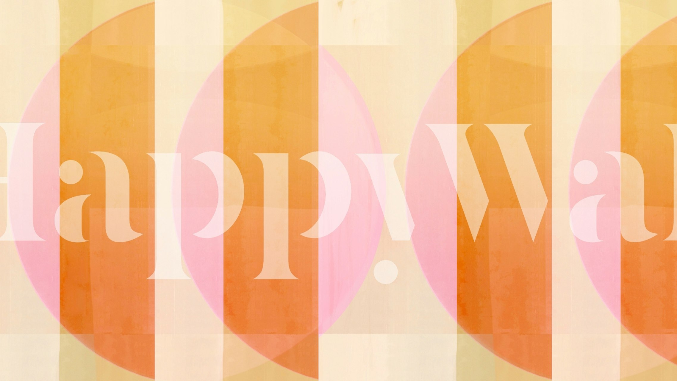 Happy Bauhaus Background wallpaper in a modern room