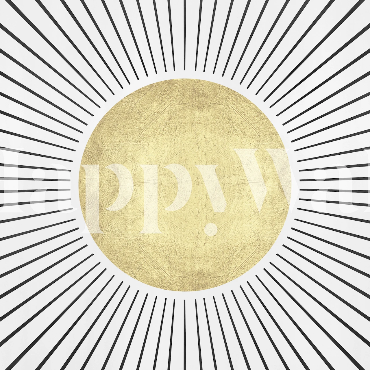 Sunbeams 04 behangontwerp in een kamer