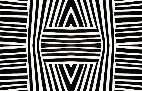 Black And White African Inspired Tribal