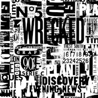 Urban Style Grunge Typography With Letters And Numbers Black And White tapety