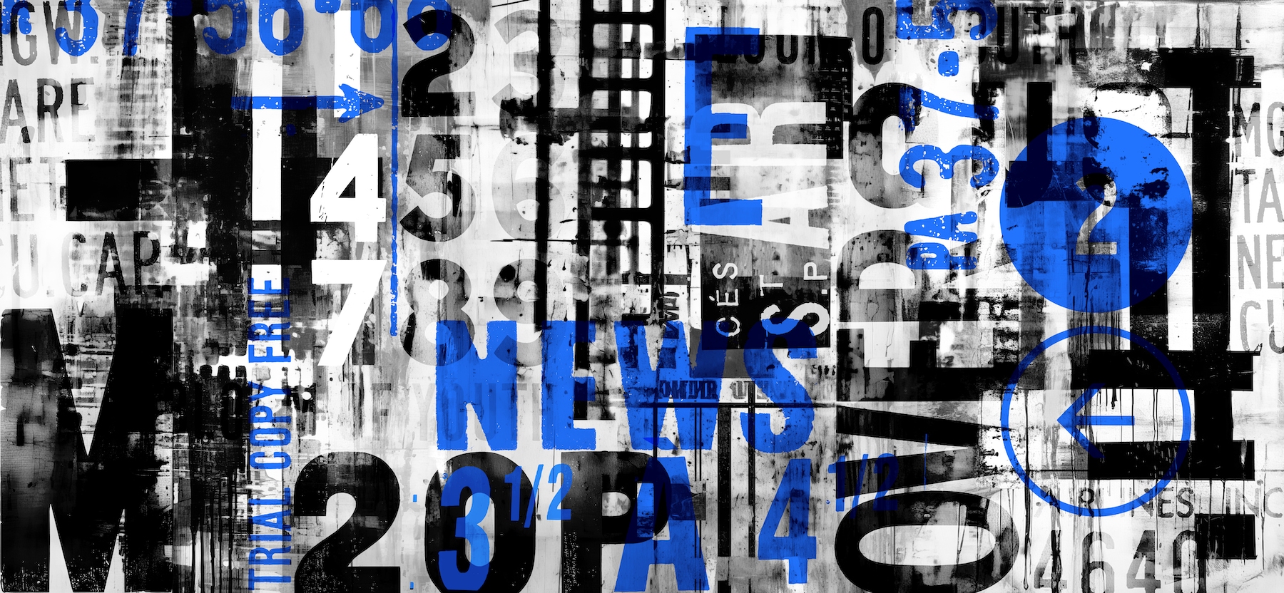 Grunge Typo Street Art Loft Style Blue Black White wallpaper - Free ...