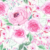 Spring bouquet in pink and green carta da parati