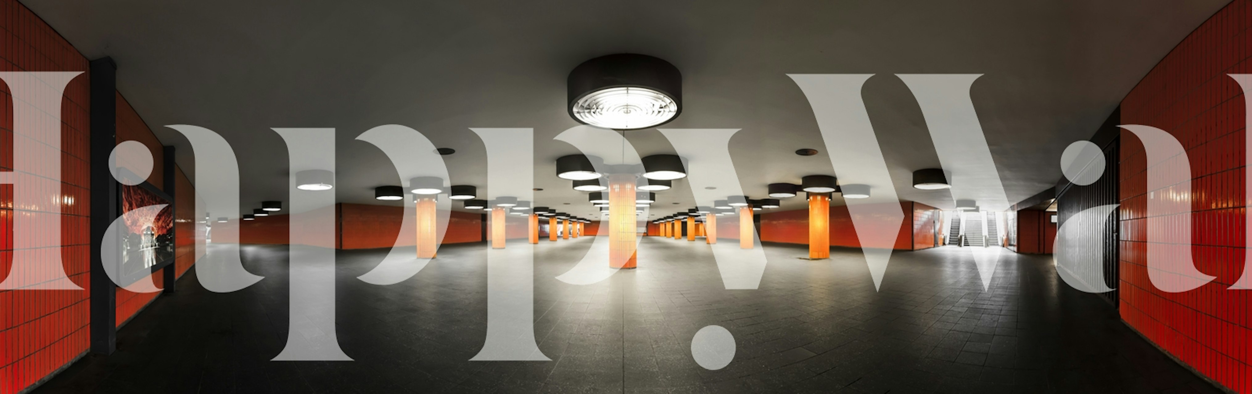 Abstract orange design with dark accents wallpaper