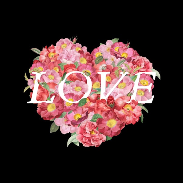 Blooming Love Roses Heart