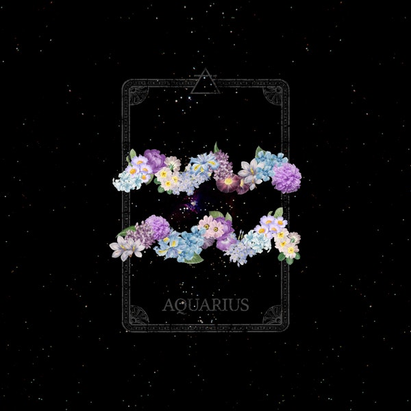 Floral Zodiac Sign: Aquarius