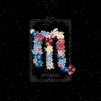 Floral Zodiac Sign: Scorpio ταπετσαρία