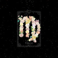 Floral Zodiac Sign: Virgo ταπετσαρία