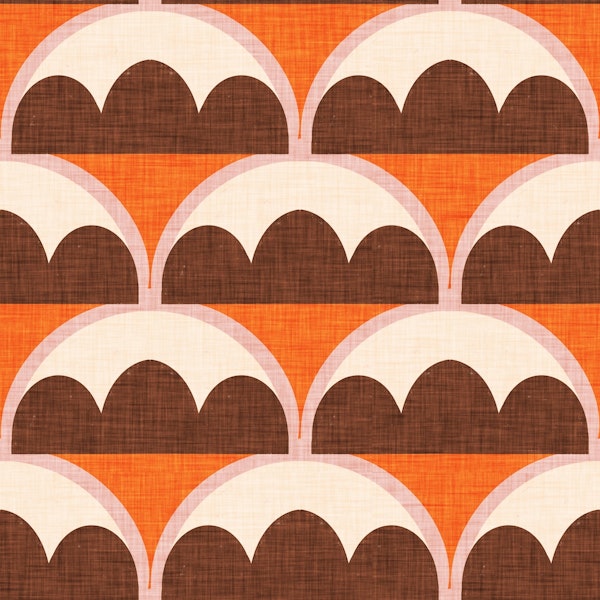 Mid Century Damask Bud Pink