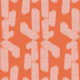 Mid Mod Geometric Tracks Coral-Pink