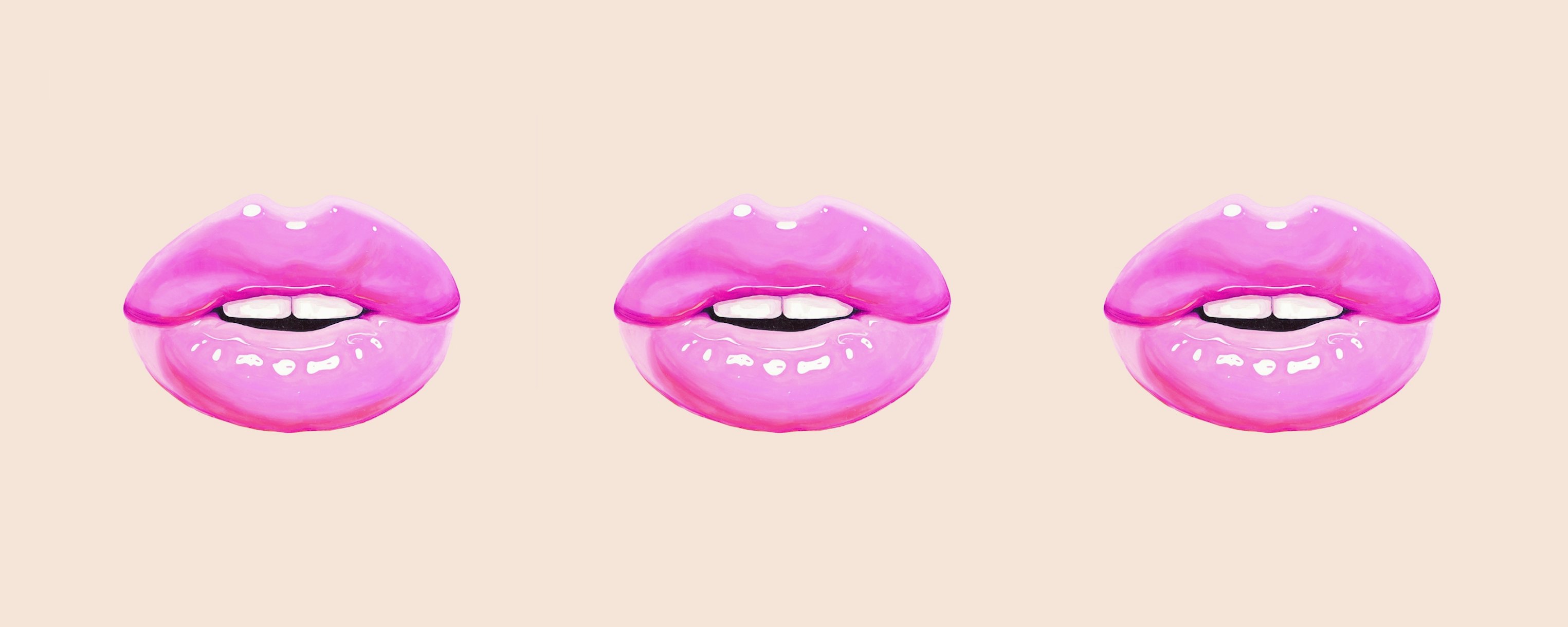 Buy Beautiful Pink Lips Wallpaper at Perfect for Adding