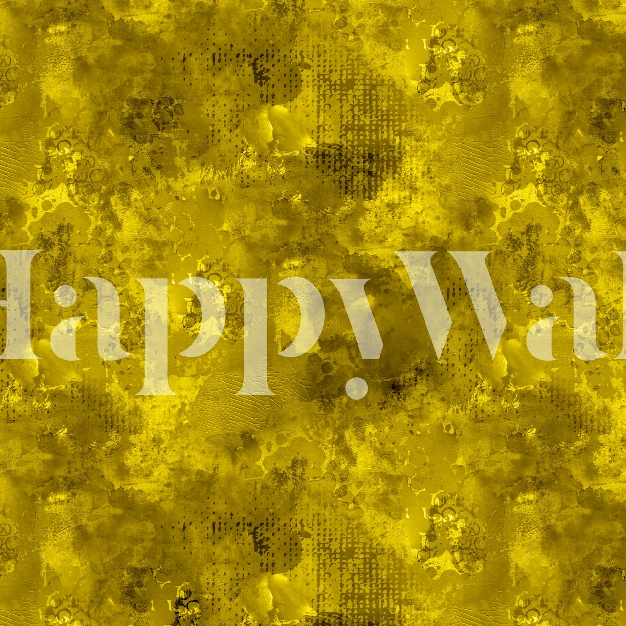 Yellow abstract paint texture wallpaper with varied shapes and brush strokes.