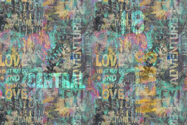 Urban Loft Revival Grunge Typo Multicolor