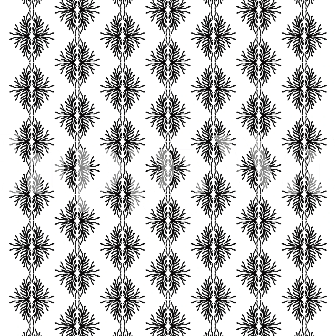 Papel de parede Coral Reefs em um quarto elegante