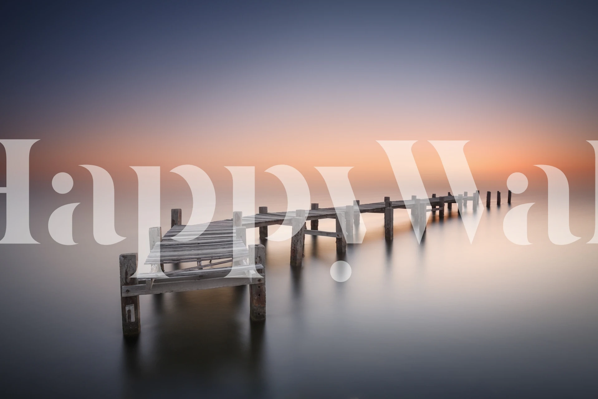 Old Pier II wallpaper in a stylish room