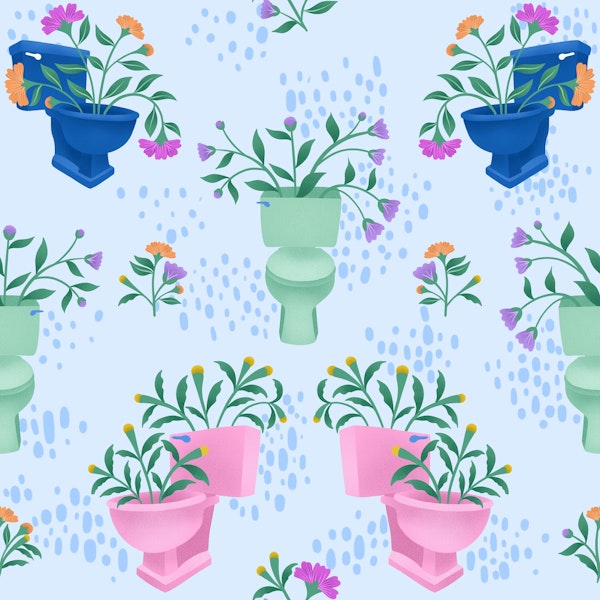 Eau de Toilette on Blue