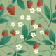Strawberries on Sage Green