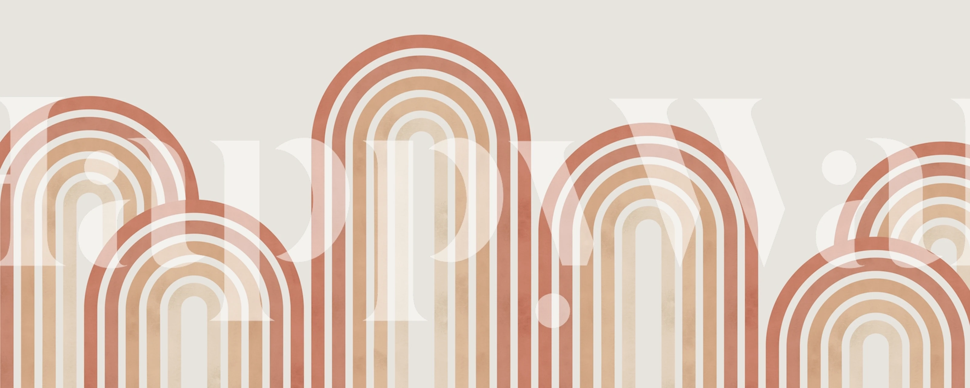 Lines and circles 8 wallpaper in a room