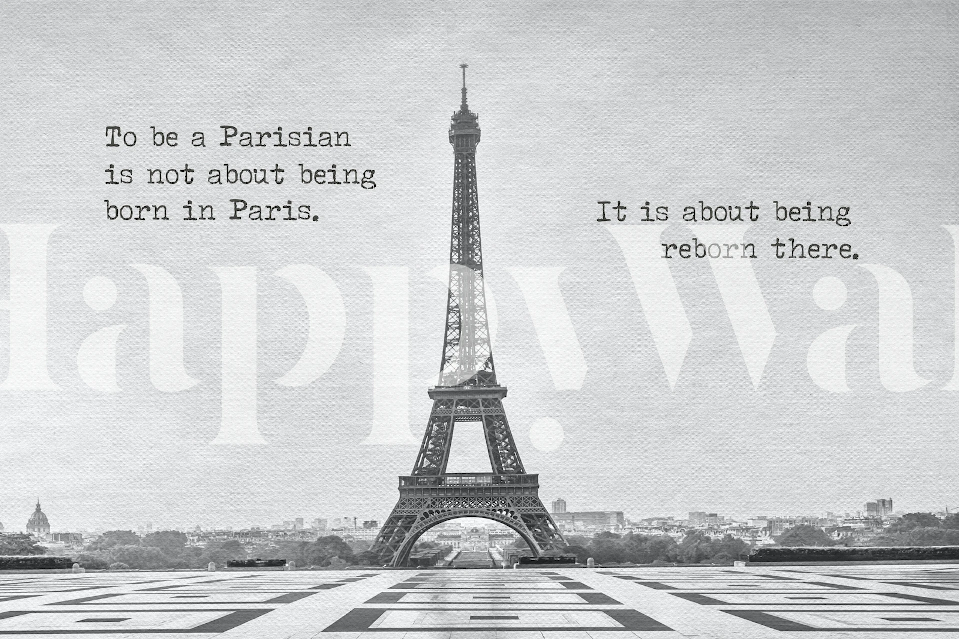 Reborn in Paris wallpaper design in a room