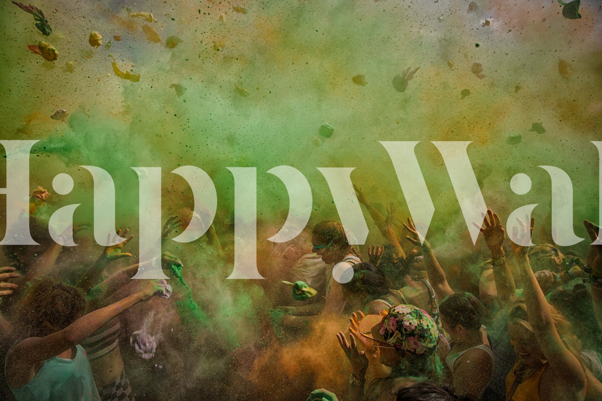 Papier peint coloré paint fight dans une pièce