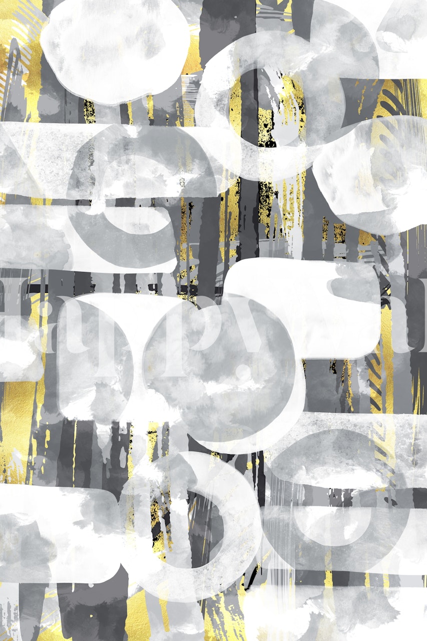 Abstract wallpaper with playful shapes and colors