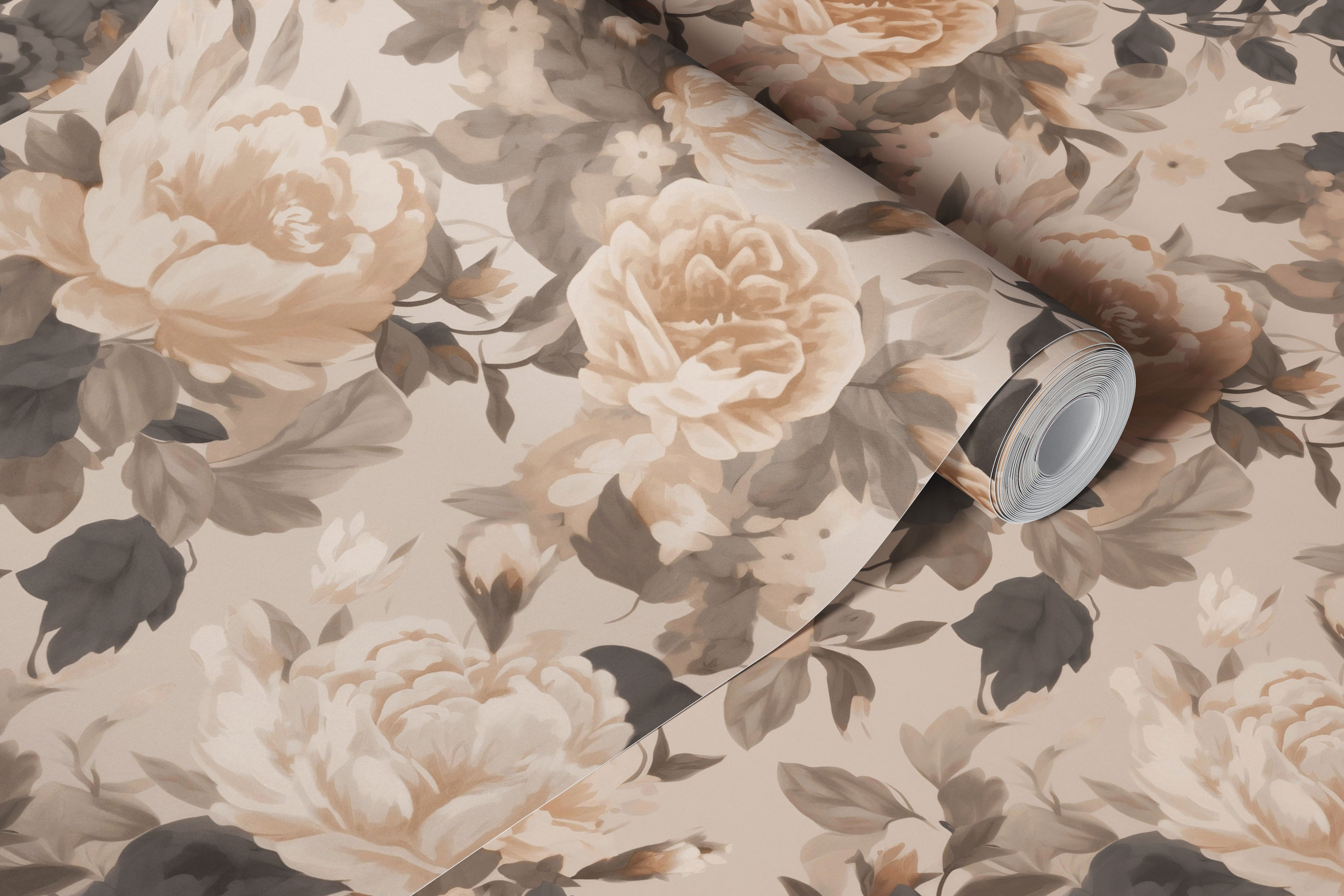Baroque Roses Floral Design | Happywall
