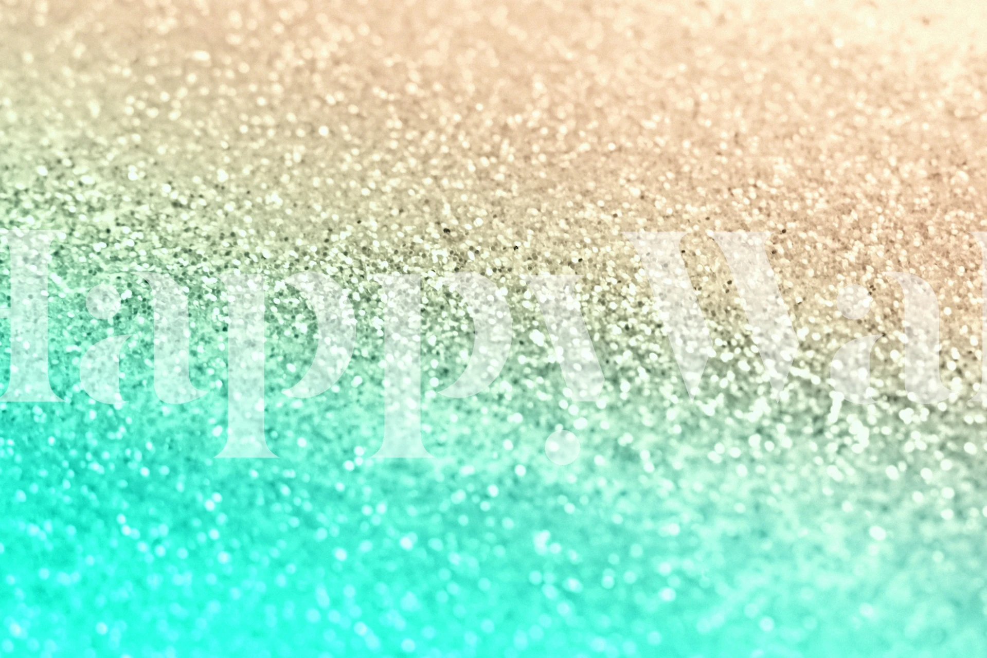 Gatsby Glitter Aqua Gold behangontwerp