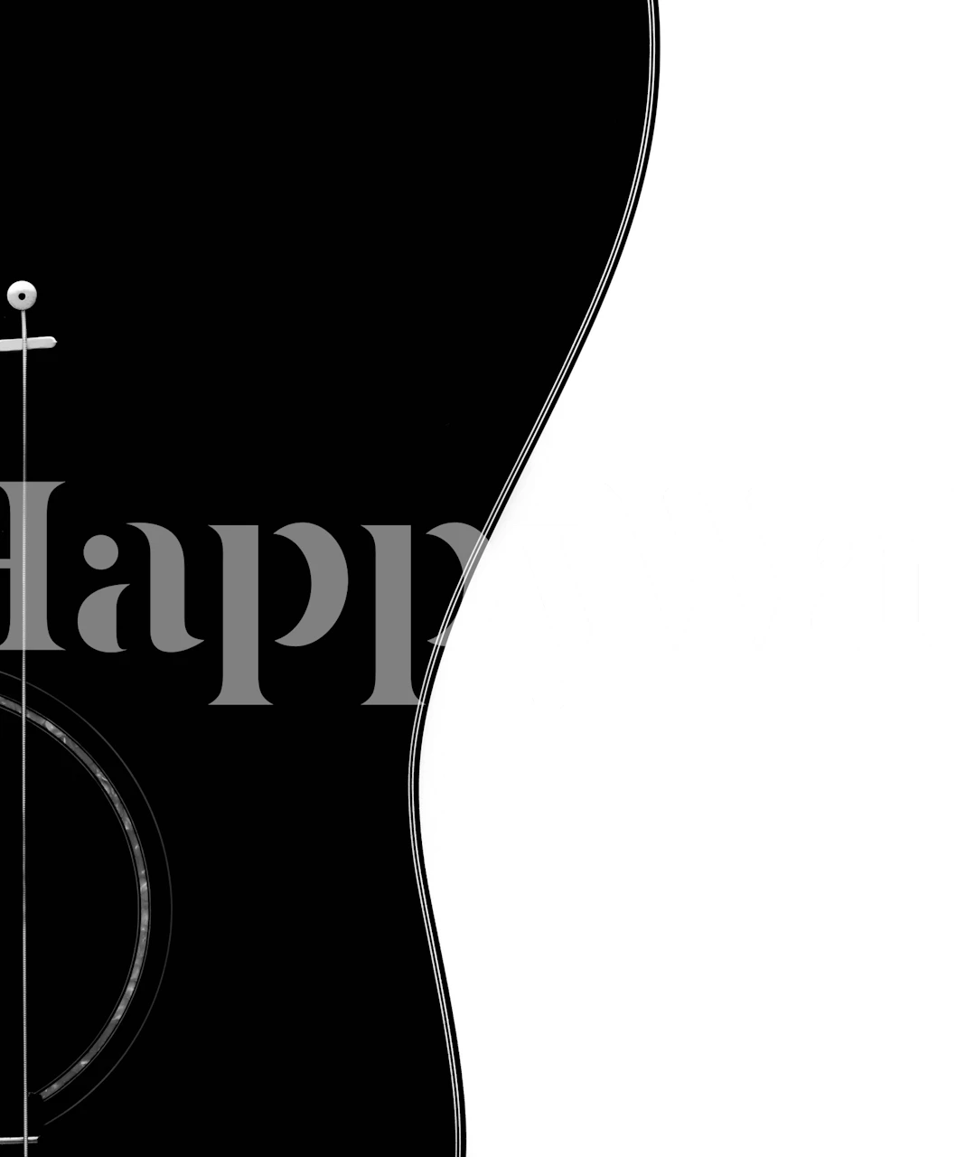 Guitar Design Tapet I Interiørvisning