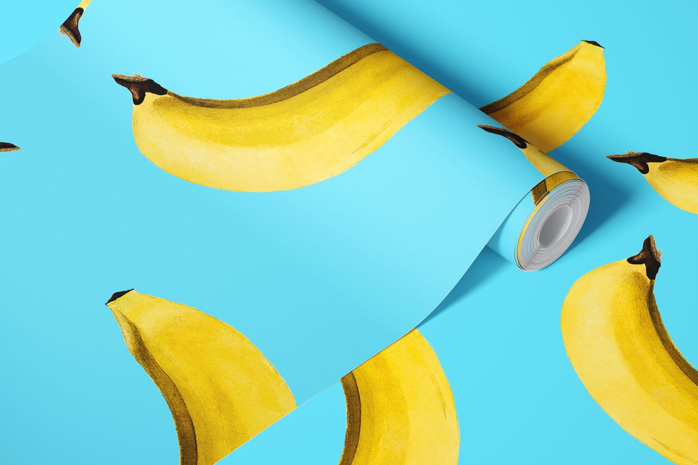 Bananas pattern 2 wallpaper roll