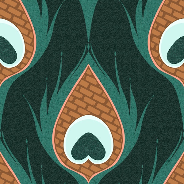 Regency Peacock Feathers