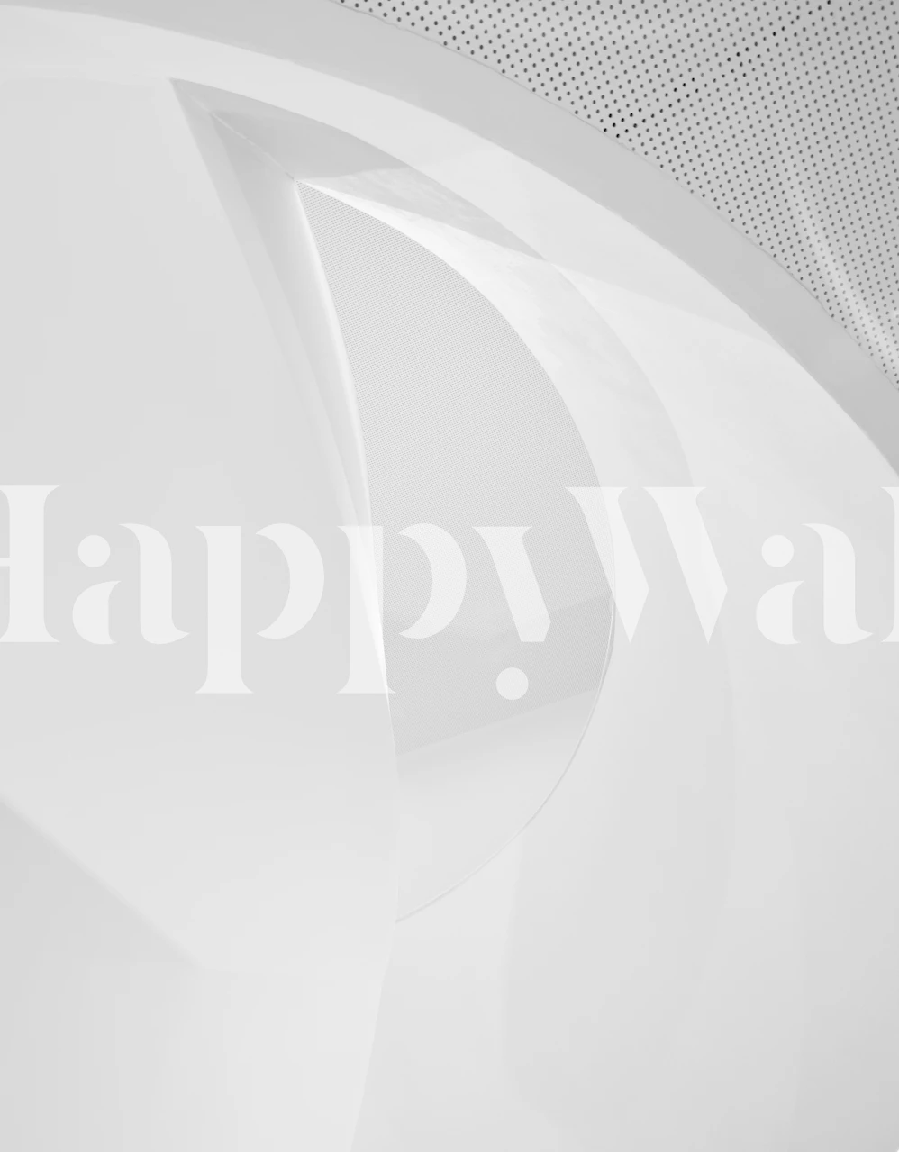 Abstract geometric shapes in white wallpaper