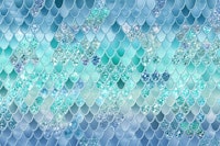 Summer Mermaid Glitter Scales 12 ταπετσαρία