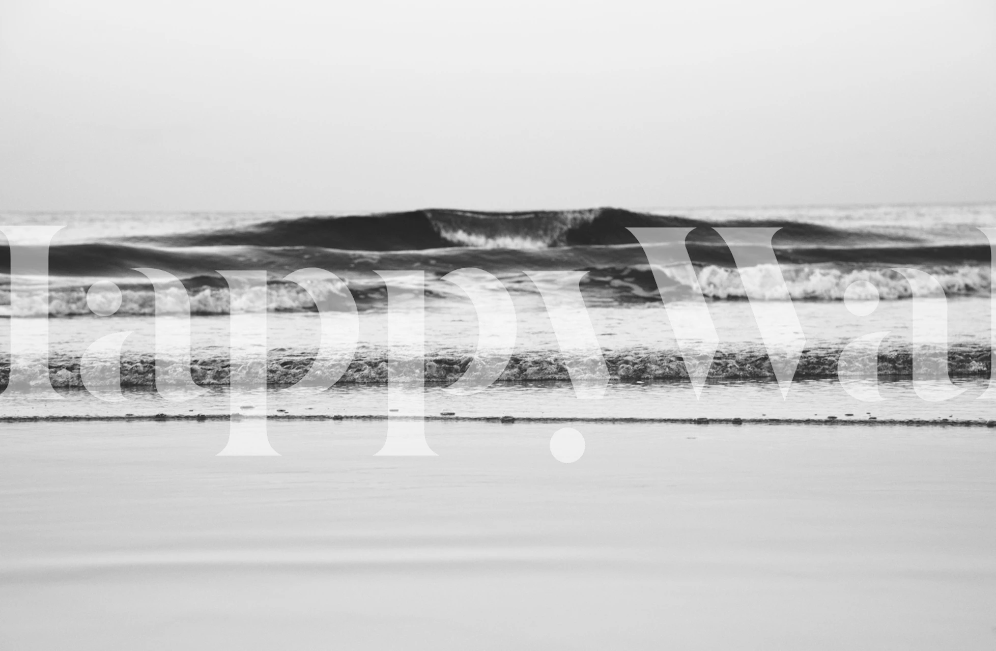 Atlantic Ocean Dream Waves wallpaper in room