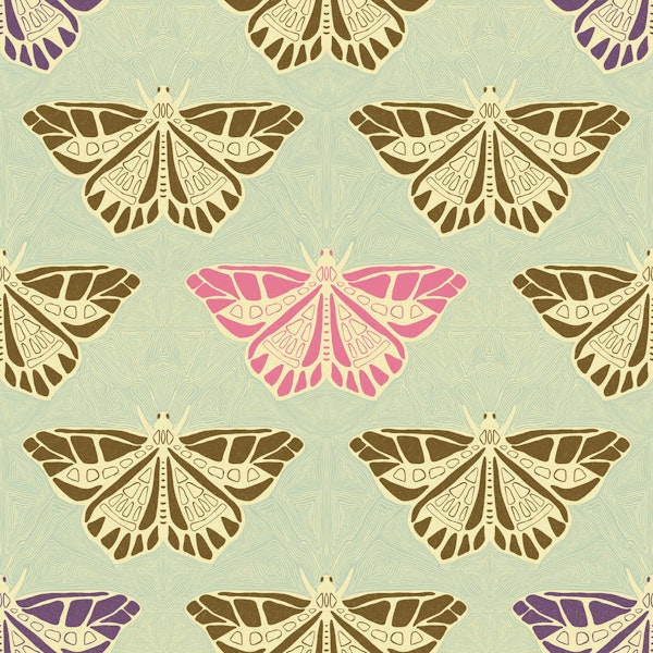 Retro Butterflies Mint