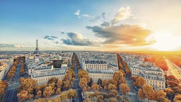 Autumn In Paris City