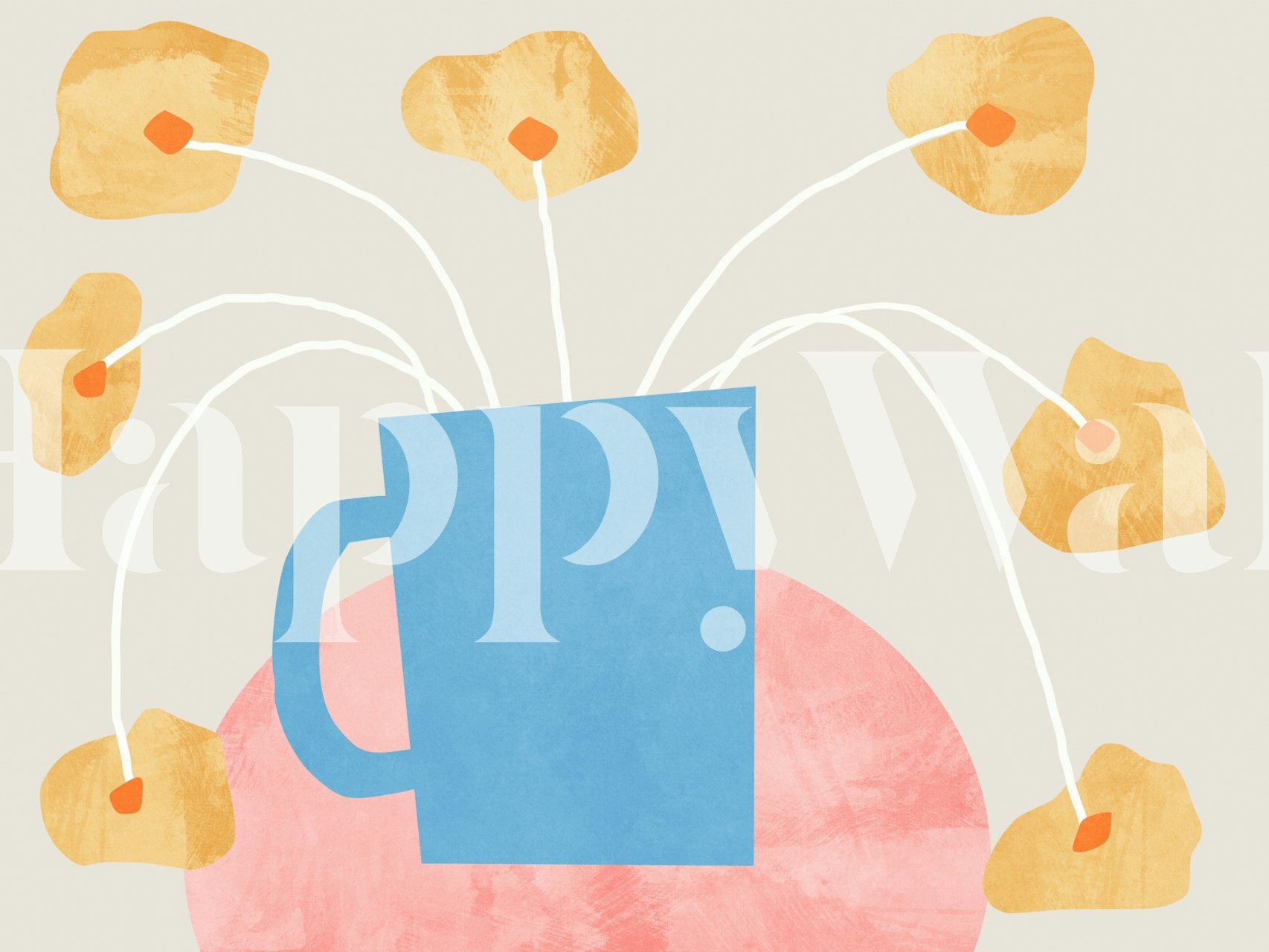 Tapeta Spring Landscape 2 w nowoczesnym pokoju