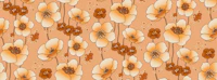 Cream Poppies Field wallpaper