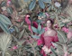 Baroque Lady With Parrots In The Jungle