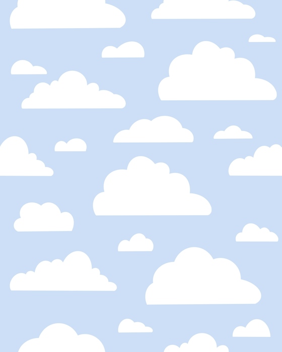 Pastels Clouds Pale Blue Wallpaper 