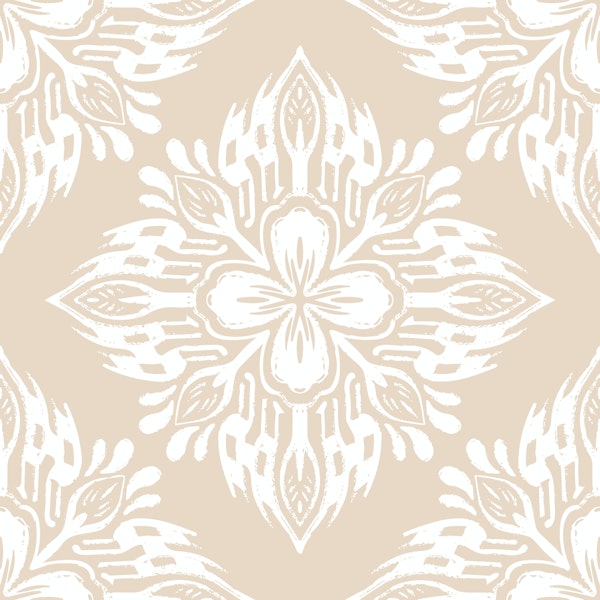 Diamond flower - cream