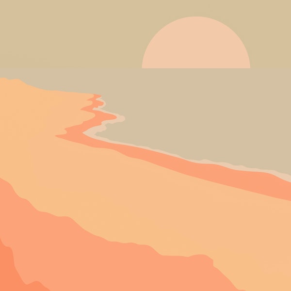 The pale sandy shores