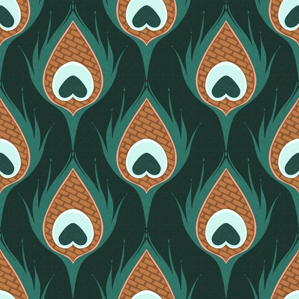 Regency Peacock Feathers Small