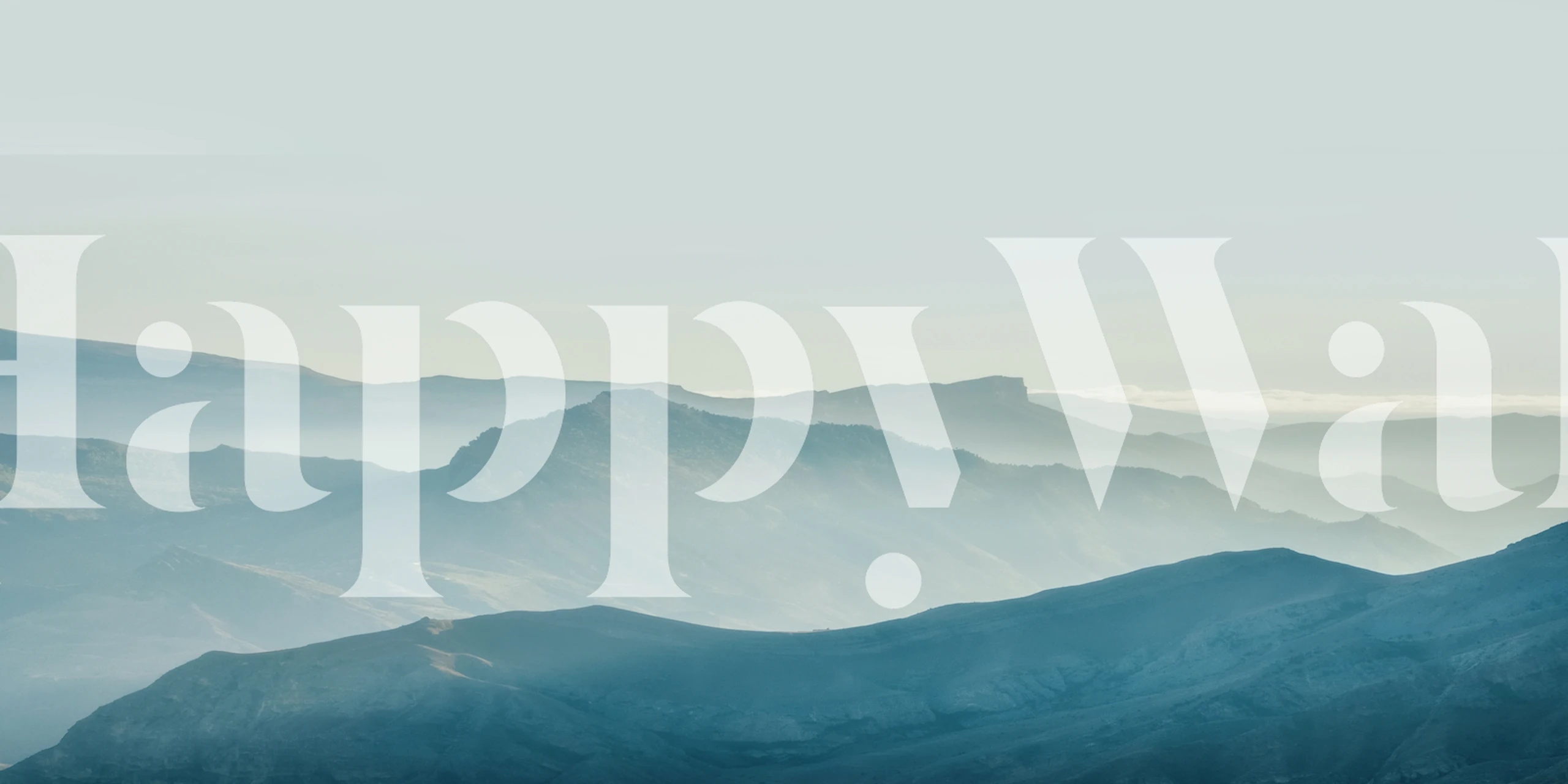 Mountain Mist Sky wallpaper in a room