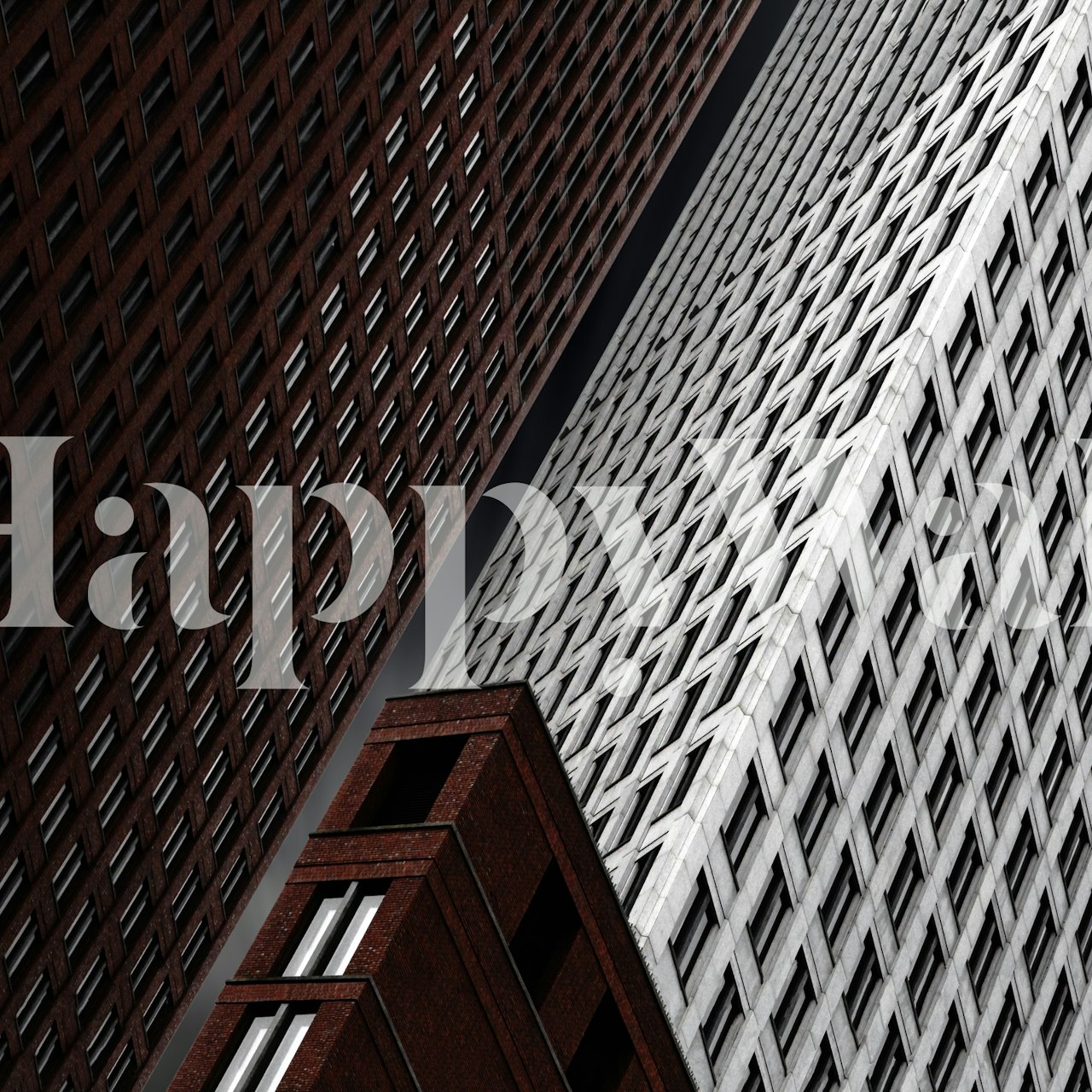 Geometric pattern with black and white shapes and lines wallpaper