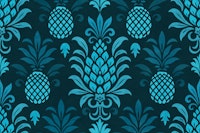 Modern Monochrome Pineapple Chic Textured Teal Emerald tapet