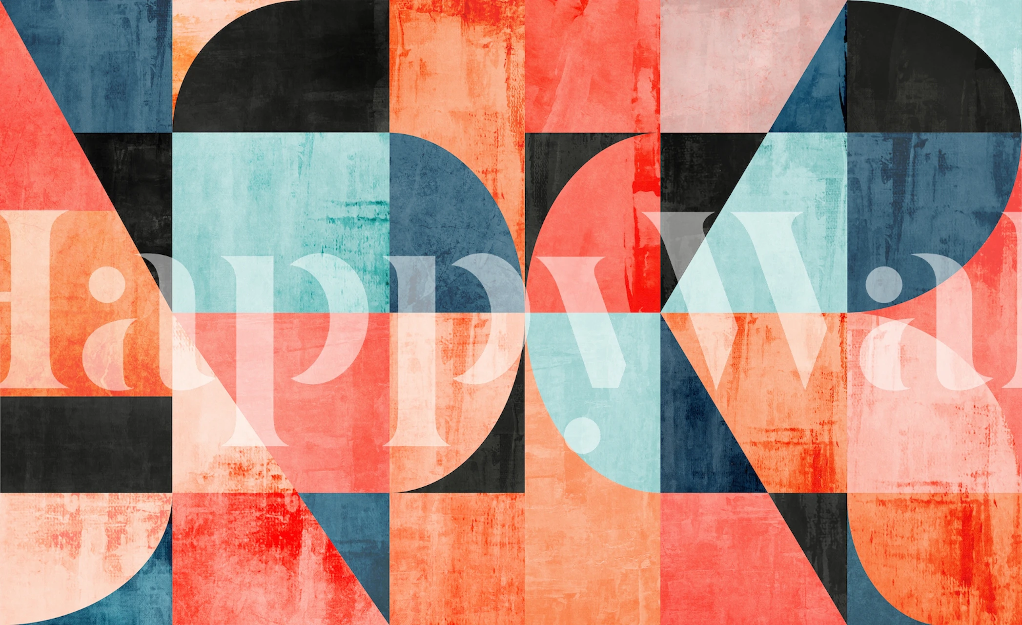 Heart Next Door Rustic wallpaper in a decorated room