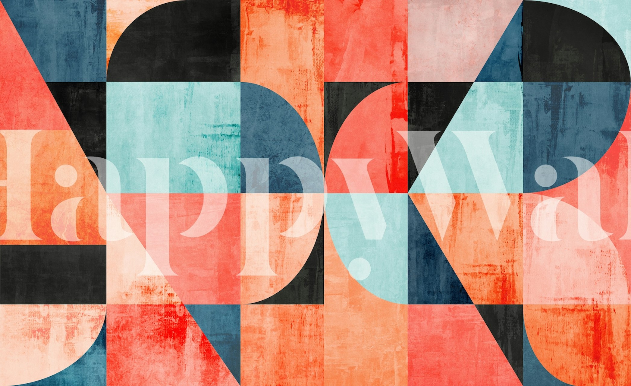 Heart Next Door Rustic wallpaper in een ingericht vertrek